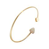 Bratara Olivia, aurie, decorata cu zirconiu, reglabila