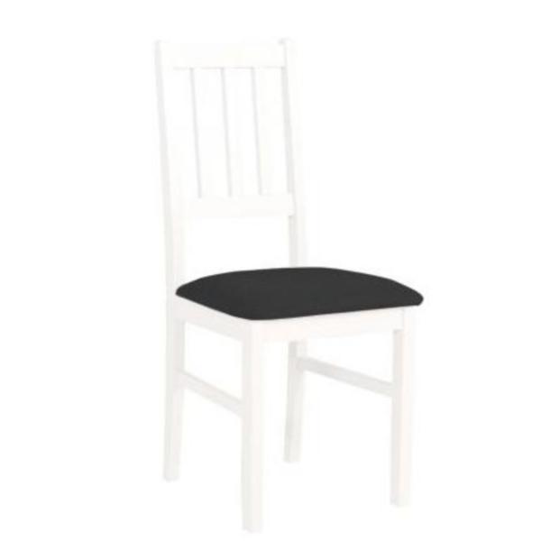 Scaun living/bucatarie Bosini 4, alb/negru, 40x43x94 cm, UnicSpot