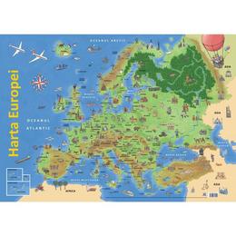 Plansa: Harta Europei, editura Didactica Publishing House
