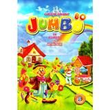 Carte de colorat Jumbo 4 cu povesti si abtibilduri, editura Eurobookids