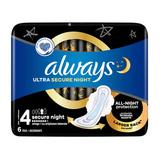 Absorbante Igienice - Always Ultra Secure Night, Marime 4, 6 buc