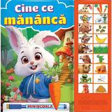 Carte cu sunete. Cine ce mananca, editura Dorinta