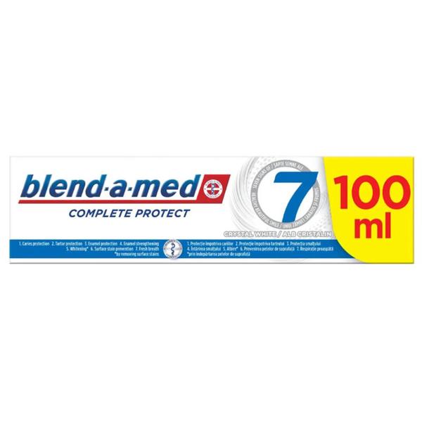 Pasta de Dinti - Blend-a-Med Complete Protect 7 Crystal White, 100 ml