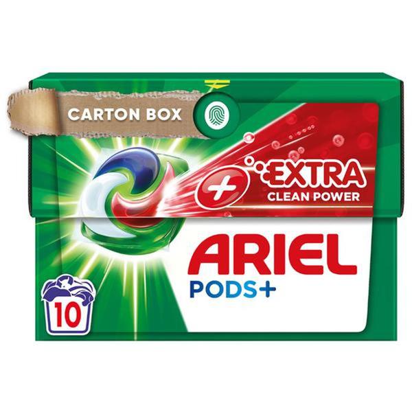 SHORT LIFE - Detergent Automat Gel Capsule - Ariel Pods+ Extra Clean Power, 10 buc