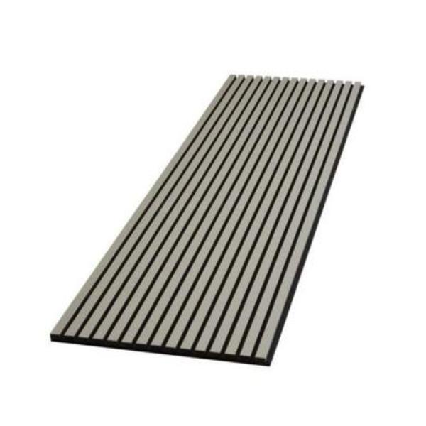 Panou riflat acustic, gri, UnicSpot, 240x60x2.1 cm