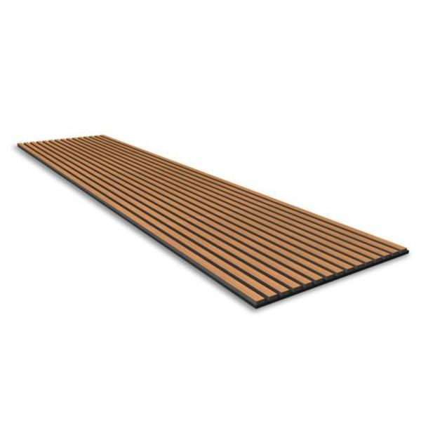 Panou riflat acustic, tec, UnicSpot, 240x60x2.1 cm