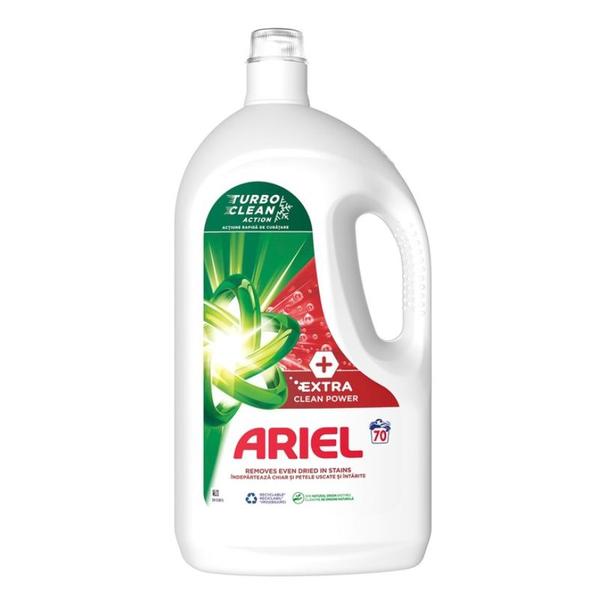 Detergent Automat Lichid - Ariel + Extra Clean Power Turbo Clean, 70 spalari, 3500 ml