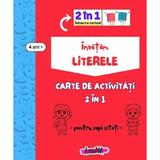 Invatam Literele - Carte De Activitati 2 In 1 Pentru Copii Isteti 4 Ani+, Editura Amona