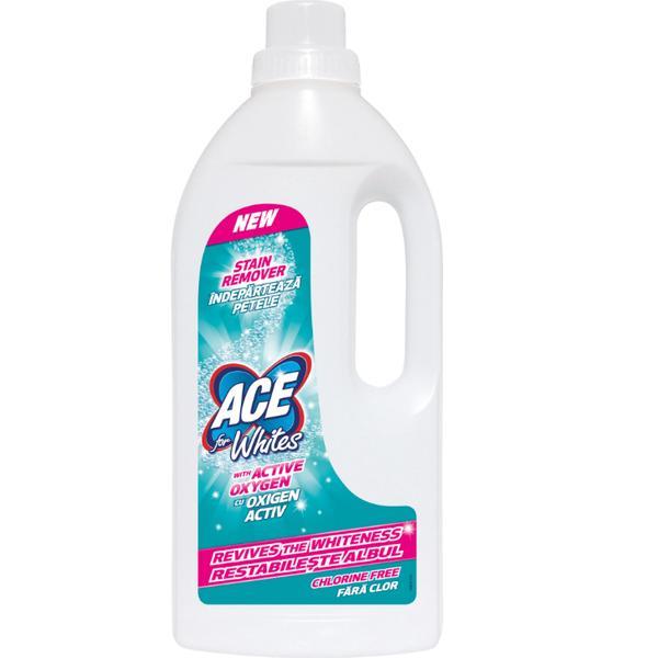 SHORT LIFE - Solutie pentru Indepartarea Petelor de pe Hainele Albe - ACE for Whites Stain Remover, 1000 ml