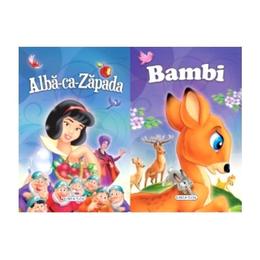 2 Povesti: Alba-ca-zapada si Bambi, editura Girasol