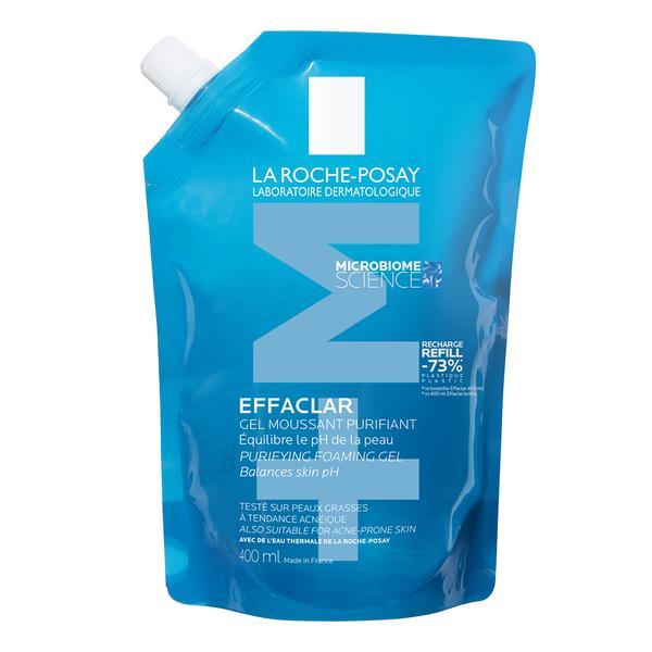 Rezerva Gel spumant de curatare purifiant pentru ten gras cu tendinta acneica Effaclar +M, La Roche-Posay, 400 ml