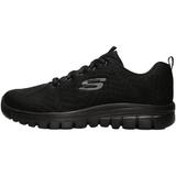 Pantofi sport femei Skechers Get Connected 12615W-BBK, 36, Negru