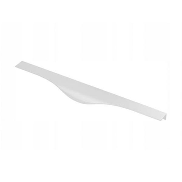 Maner metalic aplicat pentru mobilier, model MOLINA, stil modern/minimalist, lungime totala = 796 mm, finisaj aluminiu