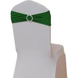 Set 10 funde-banderole decorative pentru huse scaune, elastice, culoare verde