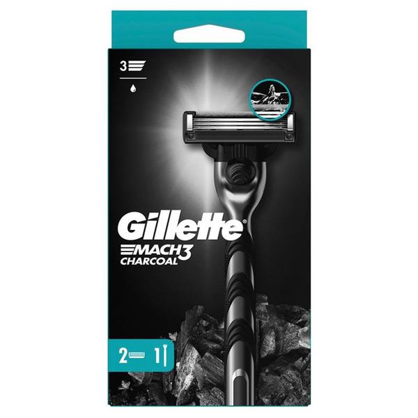 Aparat de Ras +1 Rezerva - Gillette Mach 3 Charcoal, 1 buc