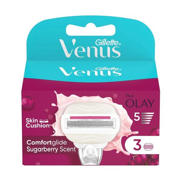 Rezerve Aparat de Ras cu 5 Lame - Gillette Venus Comfortglide Sugarberry, 3 buc