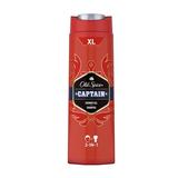 Gel de Dus si Sampon pentru Barbati - Old Spice Captain Shower Gel + Shampoo 2in1, 400 ml