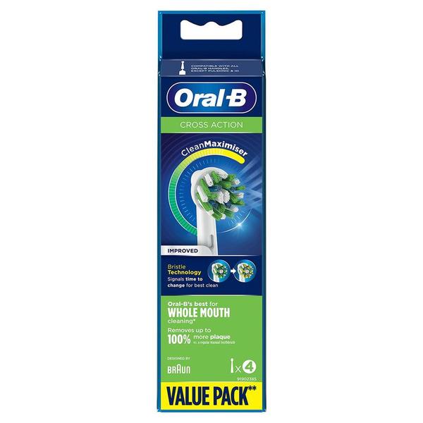 Rezerve Periuta Electrica - Oral-B Cross Action EB50, 4 bucati