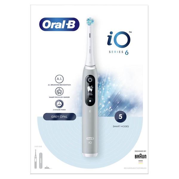 Periuta de Dinti Electrica - Oral-B iO6, Gri, 1 bucata