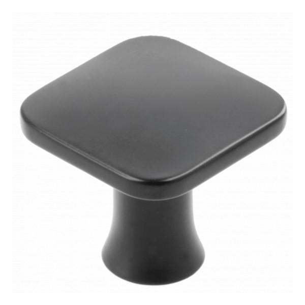 Buton pentru mobila Piazza, finisaj negru mat GT, 30x30 mm