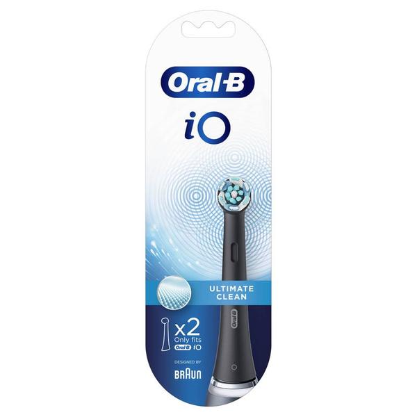 Rezerve Periuta Electrica - Oral-B iO Ultimate Clean, Negru, 2 bucati