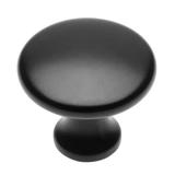 Buton pentru mobila Udine, finisaj negru mat GT, D:29 mm