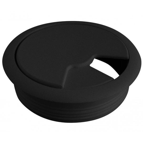 Trecere din plastic pentru cablu Plf, finisaj negru mat, Ø60 mm