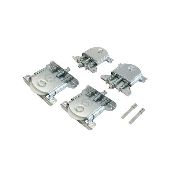 Set sistem si sine PKM pentru 2 usi glisante de sifonier, L=2000 mm, finisaj aluminiu