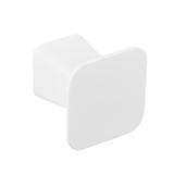 Buton pentru mobila Prism, finisaj alb mat, 32x28 mm