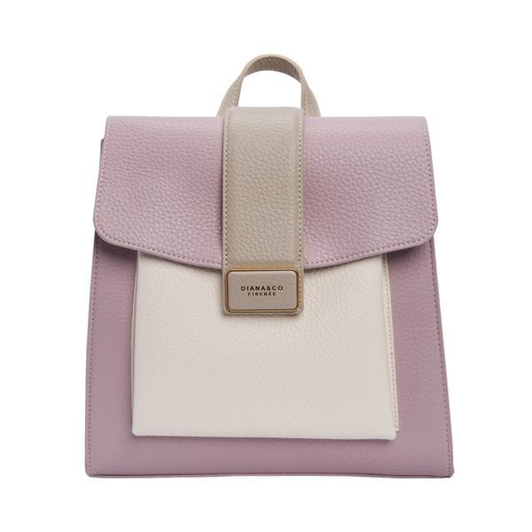 Rucsac Multicolor cu Clapa Mov