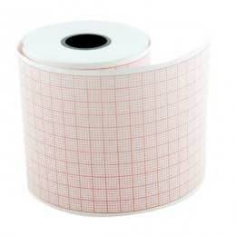 Hartie ekg prima, pentru nihon kohden, bosch-dimeq ekg 601, caroiaj rosu, rola 63mm x 30m, 5 buc
