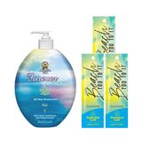 Pachet pentru plaja, Australian Gold, Forever After Sun Lotiune 650ml + Beach You to It Intensificator Bronz 15ml