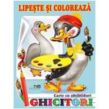 Ghicitori - Gasca - Lipeste si coloreaza. Carte cu abtibilduri, editura Biblion