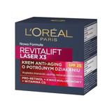 Crema de Zi cu SPF 25 - L'Oreal Paris Revitalift Laser X3 Anti-Anging, SPF 25, 50 ml