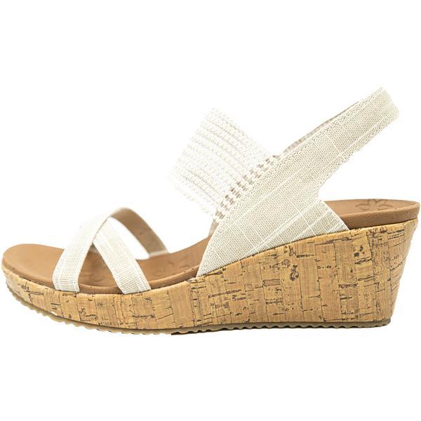 Sandale femei Skechers Beverlee High Tea 31723NAT, 37.5, Bej