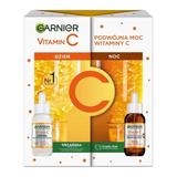 Set pentru Ingrijirea Fetei cu Vitamina C - Garnier Vitamin C: Ser de Zi 30 ml + Ser de Noapte 30 ml