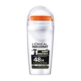 Deodorant Antiperspirant Roll-On Anti-Pete pentru Barbati - L'Oreal Paris Men Expert Shirt Protect 48H, 50 ml