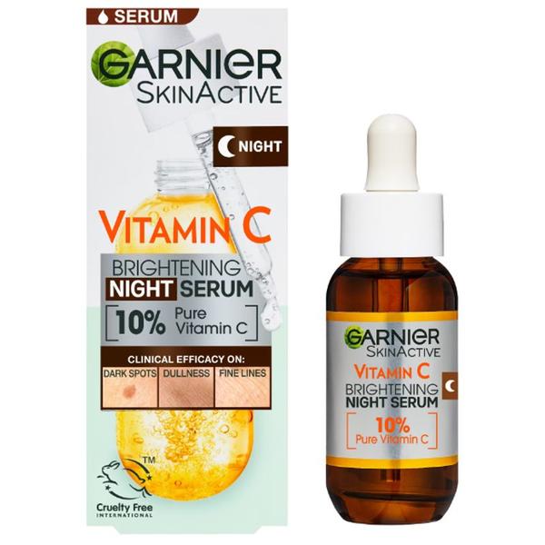 Serum de Noapte cu 10% Vitamina C Pura - Garnier Skin Naturals Vitamin C Brightening Night Serum, 30 ml
