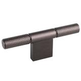 Buton pentru mobila Point Viefe, finisaj negru titan, 110x40.9 mm