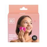 Dischete Reutilizabile pentru Indepartarea Machiajului - Ilu Makeup Remover Pads,  roz, 3 buc