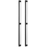 Set manere spatiale double Luv Wood Big, finisaj frasin negru mat lacuit, L:1026,5 mm