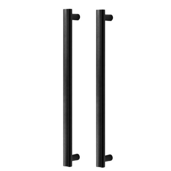 Set manere spatiale double Moon Big, finisaj negru periat, L:424 mm