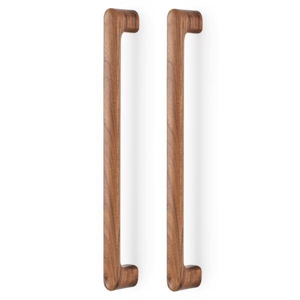Set manere spatiale double Luv Wood Big, finisaj nuc, L:418,5 mm