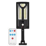 Lampa Solara Stradala 102 Led-uri Teno®, control prin telecomanda, Waterproof, exterior, negru