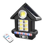 Lampa Solara in Forma de Casa 81 Led-uri Teno®, senzor de miscare, 3 moduri de iluminare, protectie IP65, Waterproof, exterior, negru