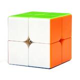 Cub Rubik Magic Cube Teno®, speed puzzle, stickerless, dezvoltarea inteligentei, 2x2x2, multicolor