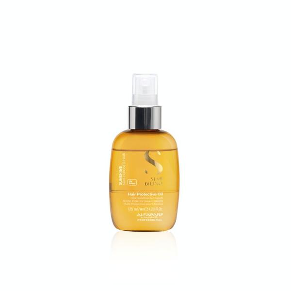 Ulei Bifazic pentru Protectie Solara - Alfaparf Semi di Lino Sunshine Hair Protective Oil, 125 ml