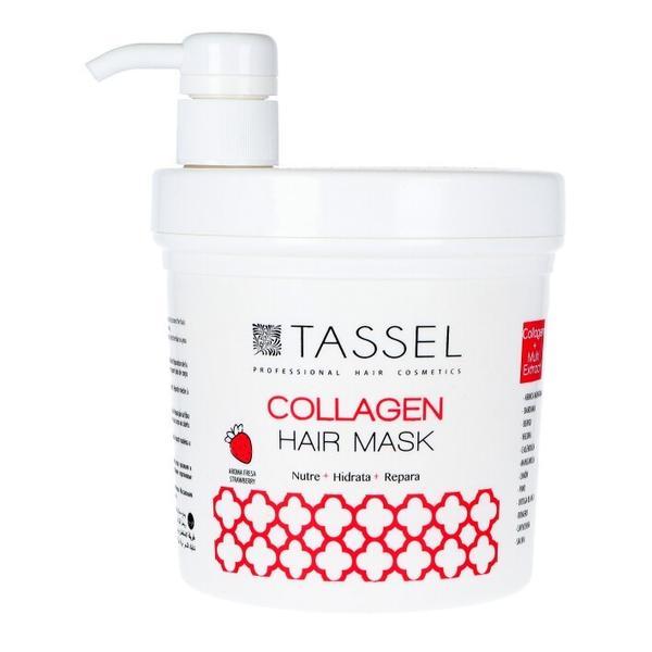 Masca de par hidratanta Tassel Collagen Capsune, par degradat si uscat 1000 ml