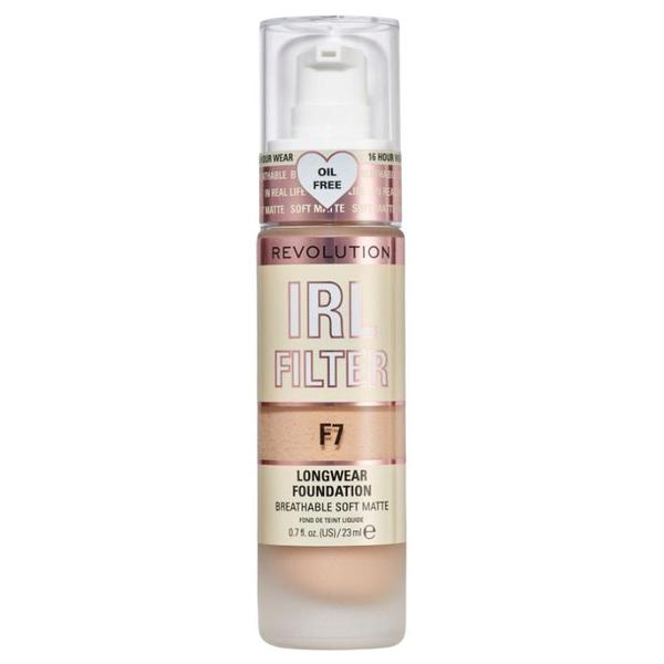 Fond de Ten - Makeup Revolution IRL Filter Longwear Foundation, nuanta F7, 23 ml