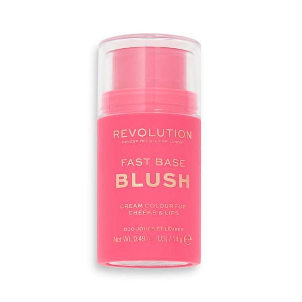 Fard Cremos pentru Obraz - Makeup Revolution Fast Base Blush Stick, nuanta Rose, 14 g